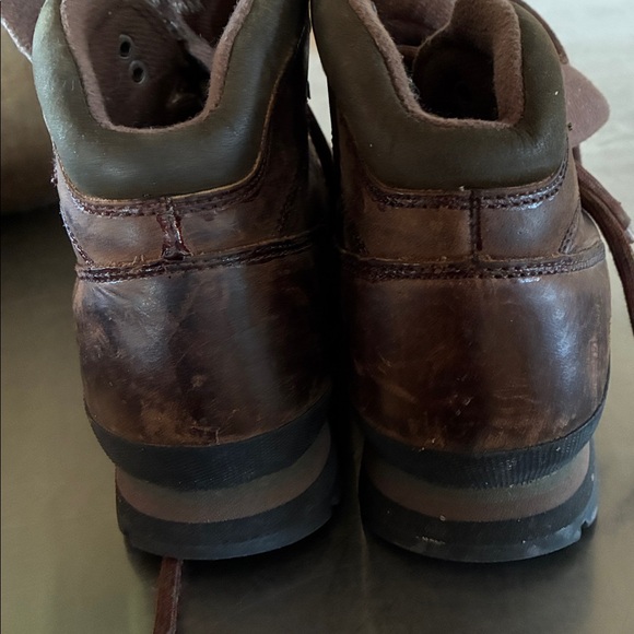 Timberland Boots Women 10M Brown Leather  Lace Up Boots s5310 Rugged Casual 6” - Picture 12 of 12